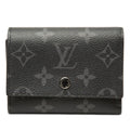 Louis Vuitton Monogram Eclipse Victor Wallet Trifold Black Gray Leather