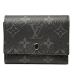 Louis Vuitton Monogram Eclipse Victor Wallet Trifold Black Gray Leather