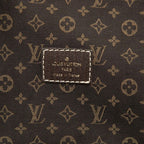 Louis Vuitton Monogram Mini Lin Saumur 30 Crossbody Shoulder Bag Dark Brown — view 5
