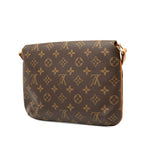 Louis Vuitton Monogram Musette Tango Short Shoulder Bag Brown Leather — view 2