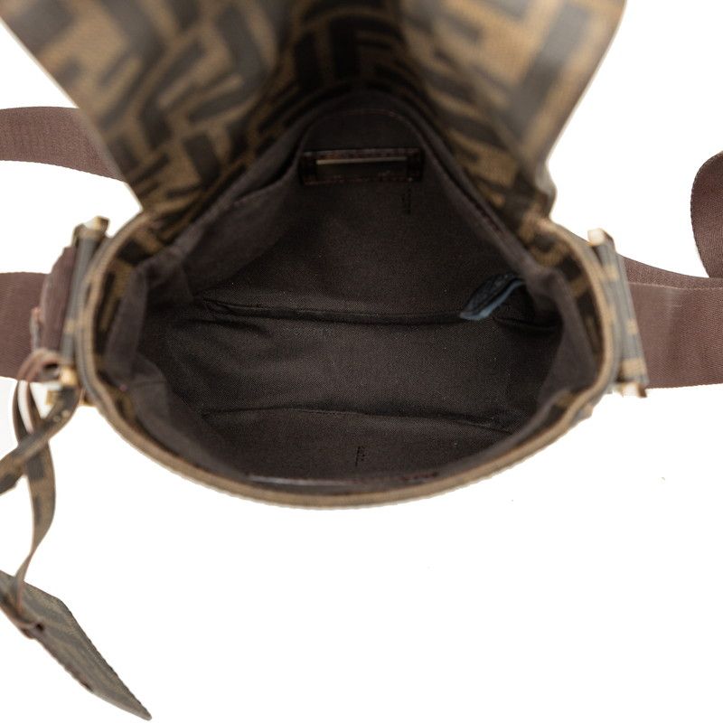 Fendi Zucca Crossbody Shoulder Bag Brown — view 4