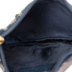 Dior Trotter Saddle Coin Case Mini Pouch Navy Canvas Leather — view 4