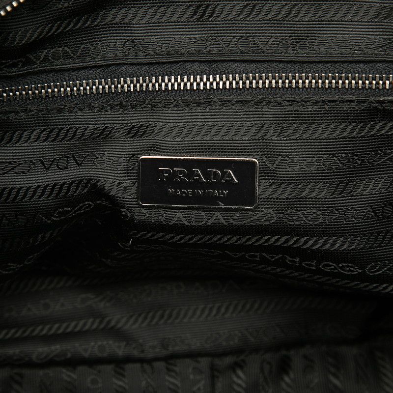 Prada Handbag Black Nylon Leather — view 5