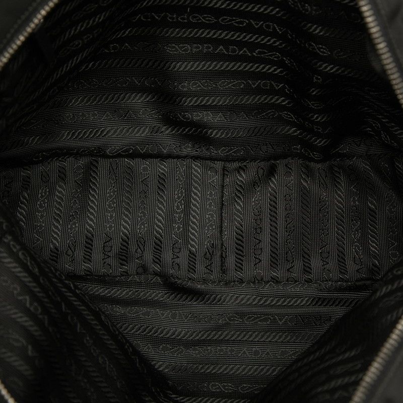 Prada Handbag Black Nylon Leather — view 4
