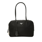 Prada Handbag Black Nylon Leather