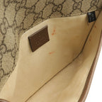 Gucci GG Supreme Metal Cat Head Sherry Line Belt Bag Leather Khaki Beige Mocha — view 6