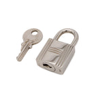 Hermes Cadena Padlock Key with Key Metal Silver