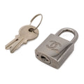 Chanel Padlock Key New Travel Line Carry Case Metal Silver