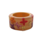 Louis Vuitton Bague Farandole Ring Monogram Resin M Beige Red YT — view 3