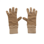Hermes Heaven Chaine D'Ancre Gloves Camel Cashmere