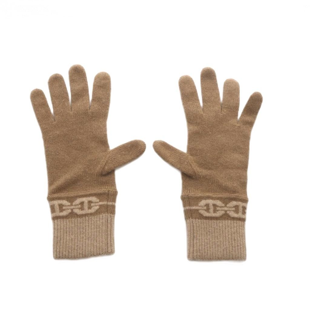 Hermes Heaven Chaine D'Ancre Gloves Camel Cashmere — view 2