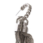 Saint Laurent Paris Tassel Earrings Chain Silver — view 5