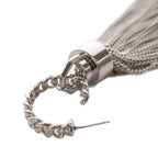 Saint Laurent Paris Tassel Earrings Chain Silver — view 6