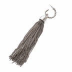 Saint Laurent Paris Tassel Earrings Chain Silver — view 3