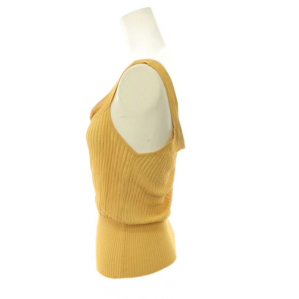 Hermes Knit Ensemble Cardigan Top 36 Mustard — view 6