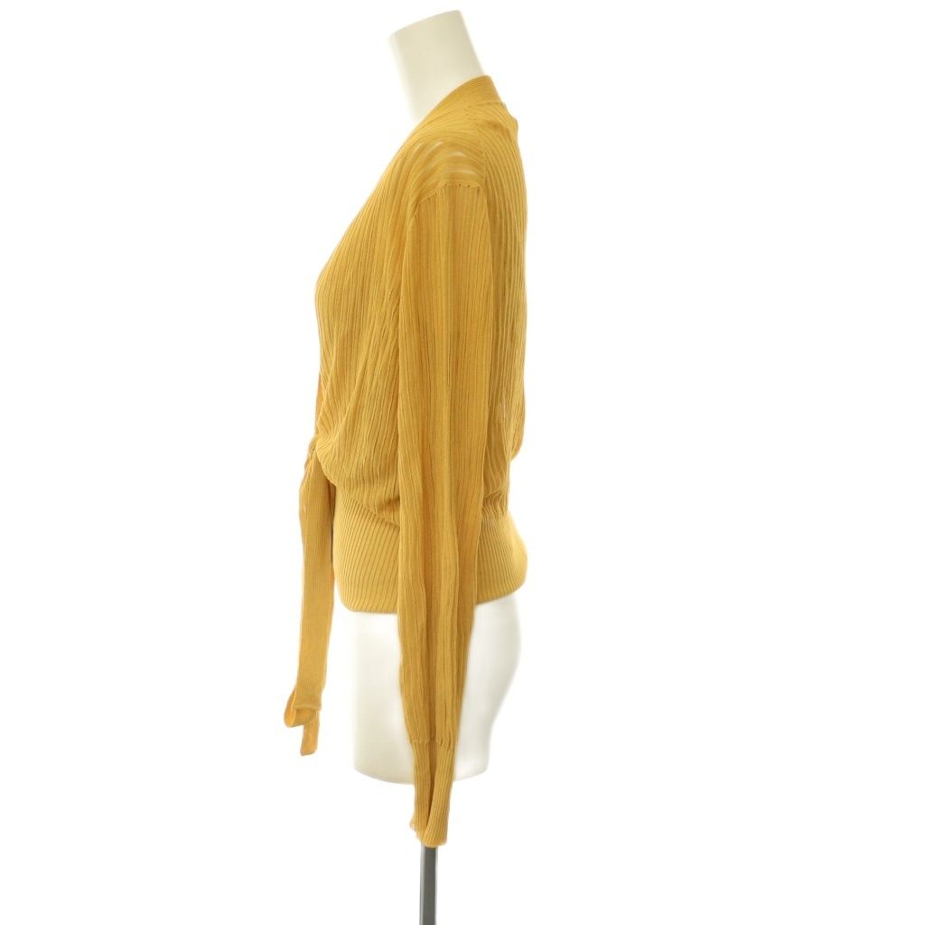 Hermes Knit Ensemble Cardigan Top 36 Mustard — view 3