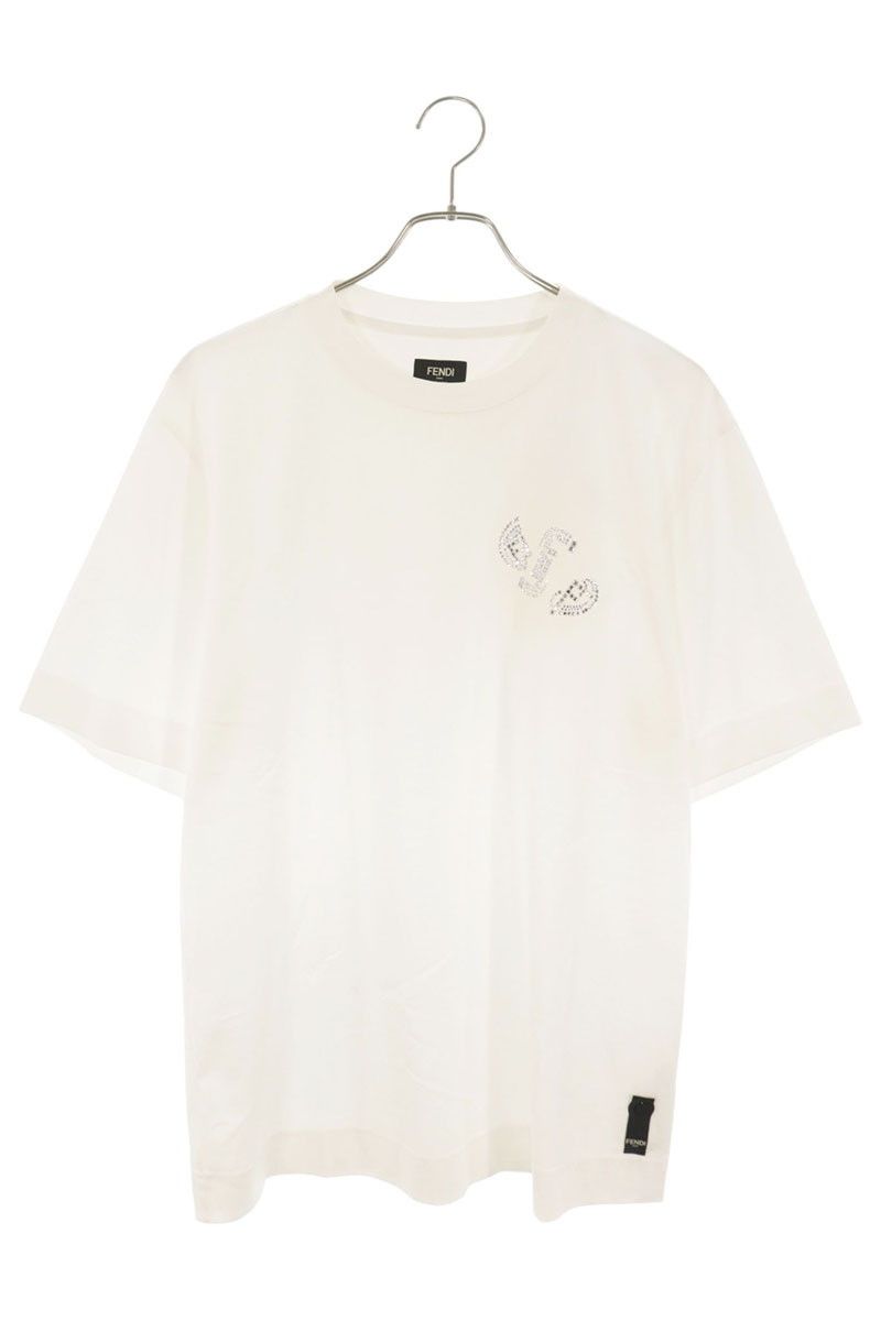 Fendi Rhinestone Decoration T-Shirt