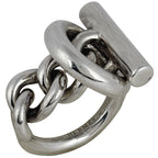Hermes Croisette Ring MM 925 Sterling Silver