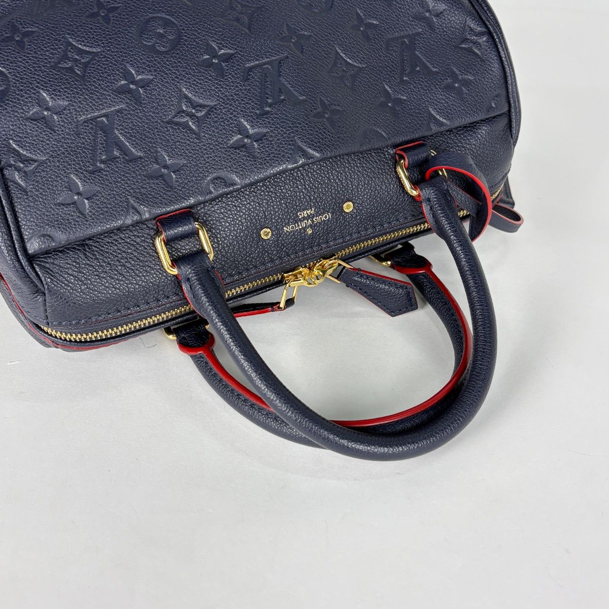 Louis Vuitton Speedy Bandouliere 25 Handbag 2-Way Monogram Empreinte Marine — view 6
