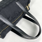 Chanel New Travel Line Handbag CC Logo Nylon Jacquard Black — view 5