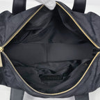 Chanel New Travel Line Handbag CC Logo Nylon Jacquard Black — view 6