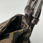 Fendi Shoulder Bag Zucca Pattern Canvas Brown — view 7