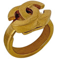 Chanel Ring CC Logo Gold Plated