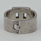 Hermes Crest Ring Logo 925 Sterling Silver — view 3