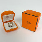 Hermes Crest Ring Logo 925 Sterling Silver — view 5