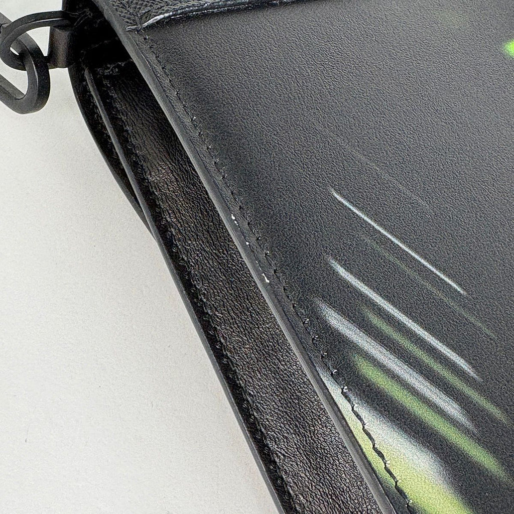 Prada Shoulder Bag Extra Studs Saffiano Leather Nero — view 5
