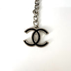 Chanel Belt CC Logo Chain Silver Plated Necklace — view 3