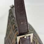 Fendi Shoulder Bag Zucca Pattern Mamma Baguette Canvas Brown — view 7