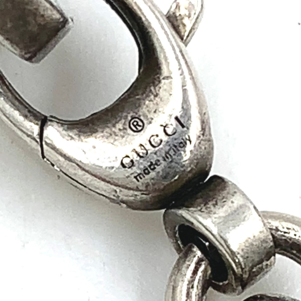 Gucci Interlocking G Silver Chain Necklace — view 4