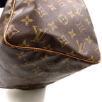 Louis Vuitton Speedy 30 Monogram Leather Brown Light Handbag Gold — view 8