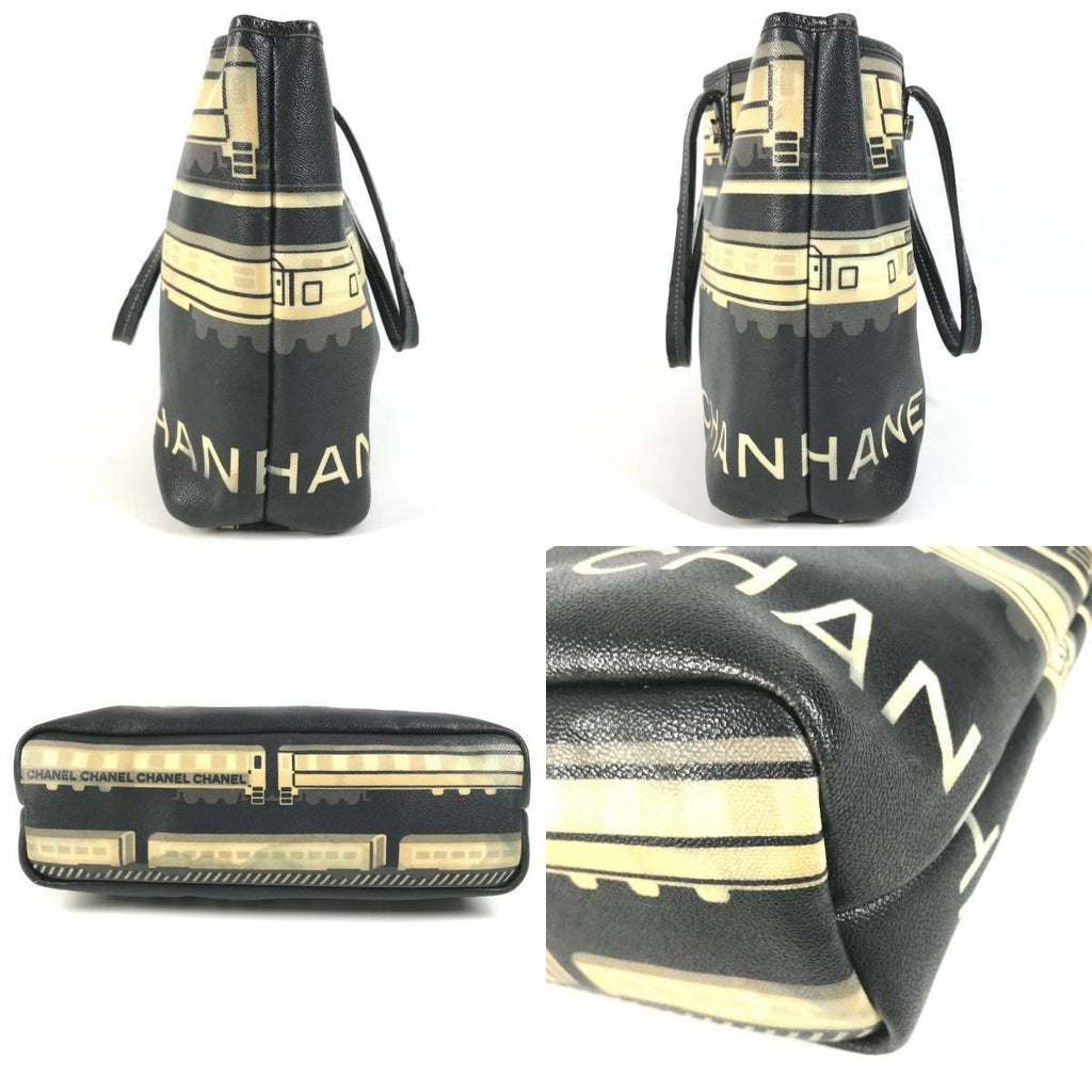 Chanel Tote Bag Central Station Leather Black — view 8