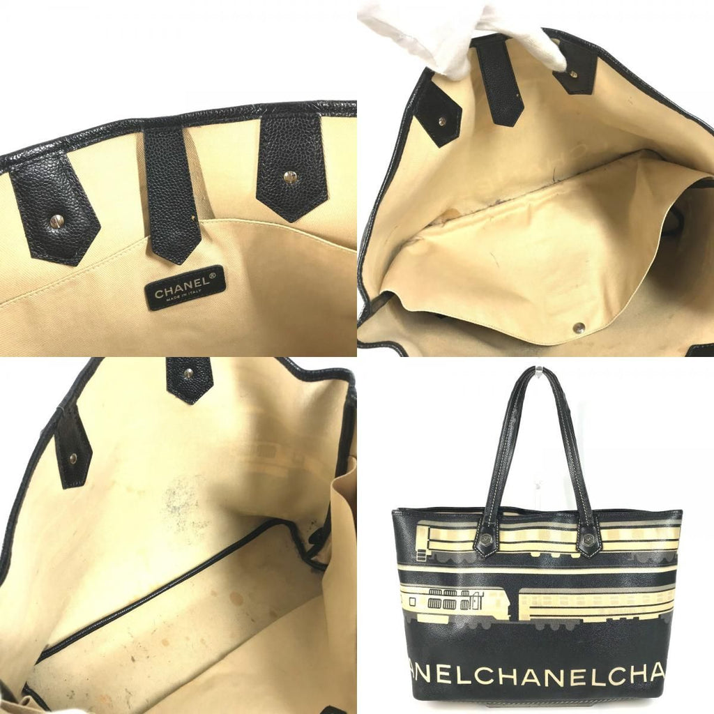 Chanel Tote Bag Central Station Leather Black — view 7