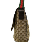 Gucci Shoulder Bag GG Pattern Sherry Beige Dark Brown Leather — view 4
