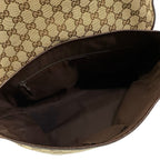Gucci Shoulder Bag GG Pattern Sherry Beige Dark Brown Leather — view 7