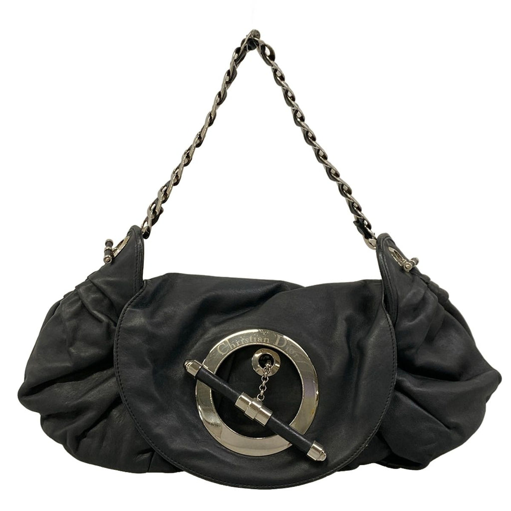 Dior Shoulder Bag Jazz Club Black Leather