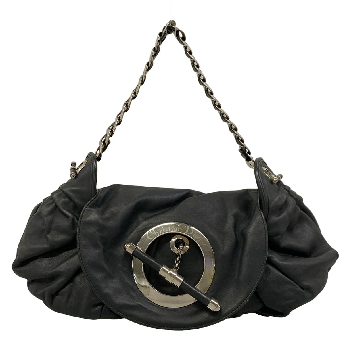 Dior Shoulder Bag Jazz Club Black Leather