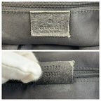 Gucci Abbey Black Gold GG Canvas Leather Tote Bag — view 3
