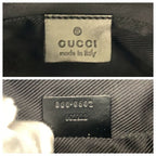 Gucci Black Silver GG Canvas Leather 000 Shoulder Bag — view 3
