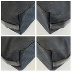 Gucci Black Silver GG Canvas Leather 000 Shoulder Bag — view 4