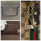Gucci Sherry Line Beige Brown GG Canvas Tote Shoulder Bag — view 3