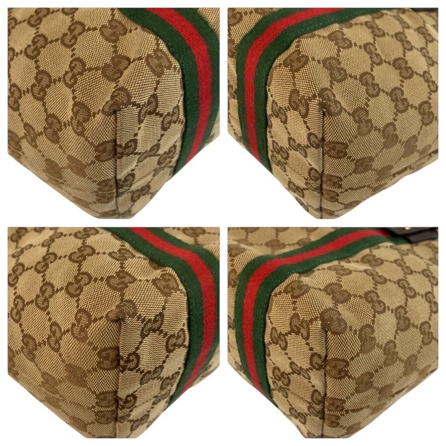 Gucci Sherry Line Beige Brown GG Canvas Tote Shoulder Bag — view 4