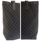 Gucci Black GG Canvas Leather 002 Tote Bag — view 6