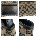 Gucci Black GG Canvas Leather 019 Tote Shoulder Bag — view 5