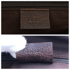 Gucci Sherry Line Principe Beige Brown GG Canvas Leather Tote Shoulder Bag — view 6