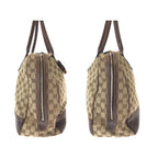Gucci Sherry Line Principe Beige Brown GG Canvas Leather Tote Shoulder Bag — view 8