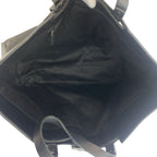 Gucci Black GG Canvas Leather Tote Bag — view 8
